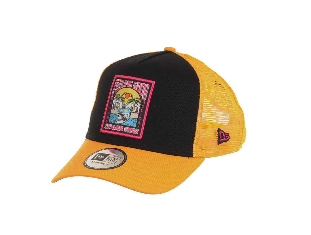 New Era A-Frame Trucker Caps verstellbar Mesh Sommer Baseball Einheitsgrösse 55-62 #35-Trucker-Yello