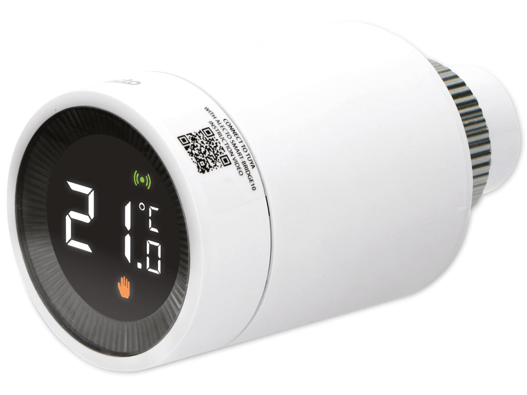 Alecto SMART-HEAT10 Smartes Heizkörperthermostat - smartes Zigbee Thermostat - benötigt Bridge/Gatew