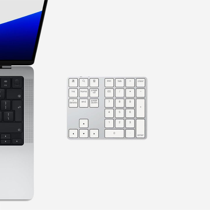 USB-C Bluetooth Numerische Ziffernblock – Kabelloses NumPad, Wiederaufladbare Numerische Tastatur fü