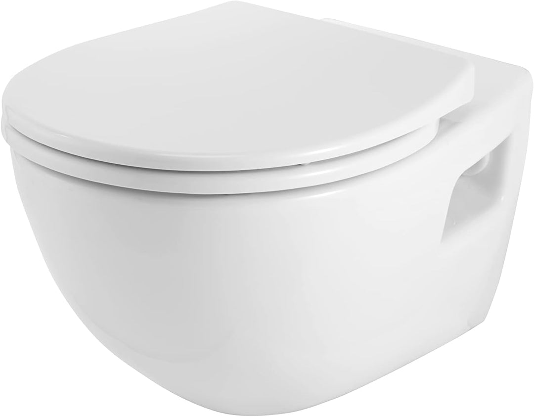 Pressalit WC Sitz Deckel Klodeckel | mit Absenkautomatik | weiss | Universal Standard Klobrille | Be