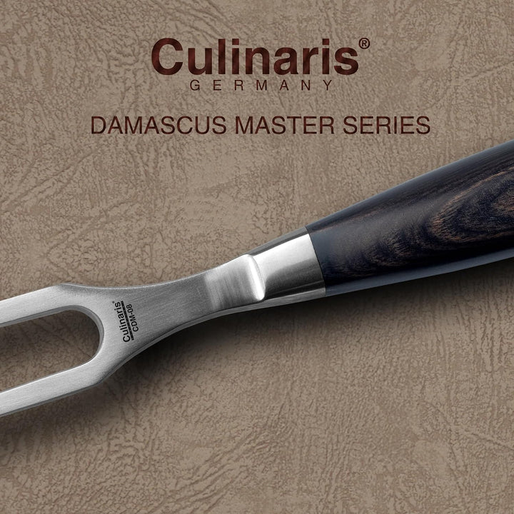 Culinaris Fleischgabel 19 cm aus Edelstahl – Robuste Tranchier- &amp; Bratengabel mit ergonomischem Pakk