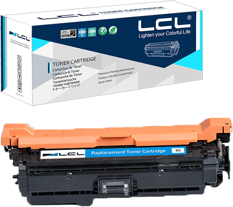 LCL Remanufactured Tonerkartusche CE401A 507A (1 Cyan) Ersatz für HP Laserjet Enterprise 500 Color M