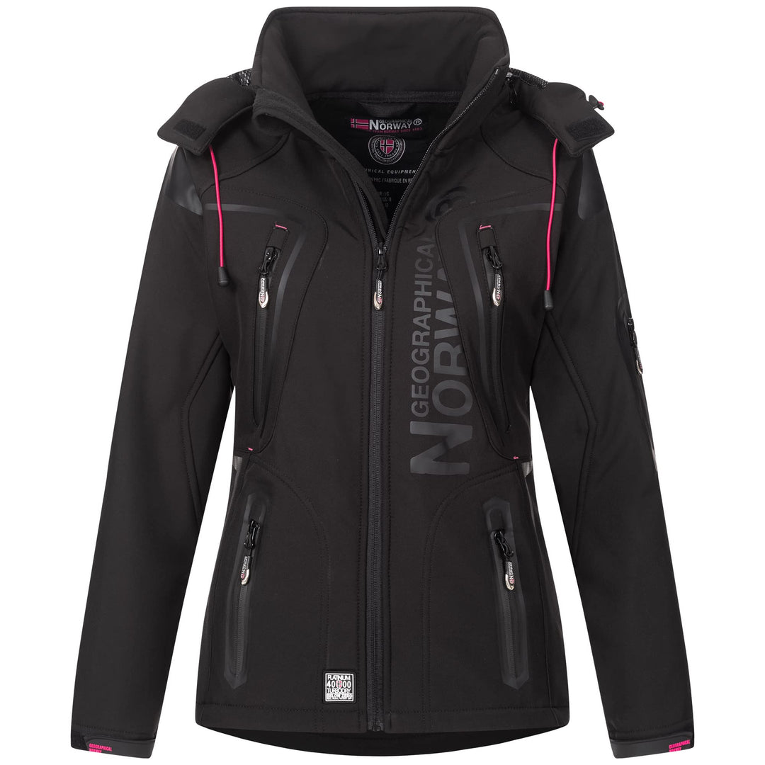 Geographical Norway Damen Softshell Funktions Outdoor Regen Jacke IMS Edition Sport wasserabweisend