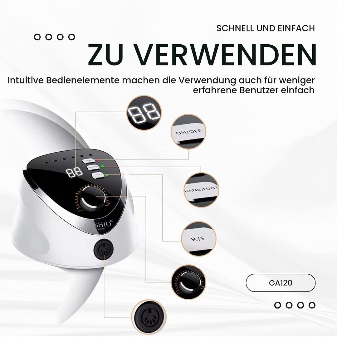 Nagelfräser für Gelnägel | Nail Drill 65W | Elektrische Nagelfeile | Maniküre Pediküre Set Elektrisc