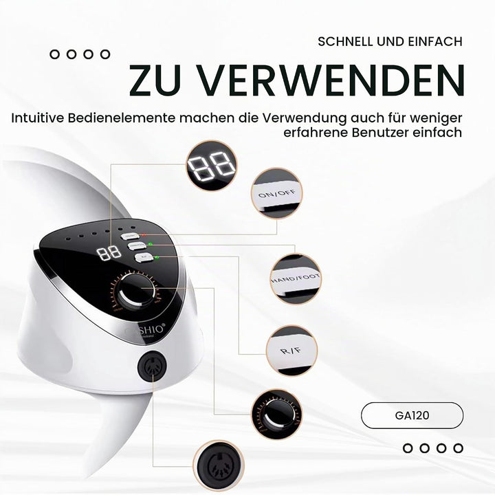 Nagelfräser für Gelnägel | Nail Drill 65W | Elektrische Nagelfeile | Maniküre Pediküre Set Elektrisc
