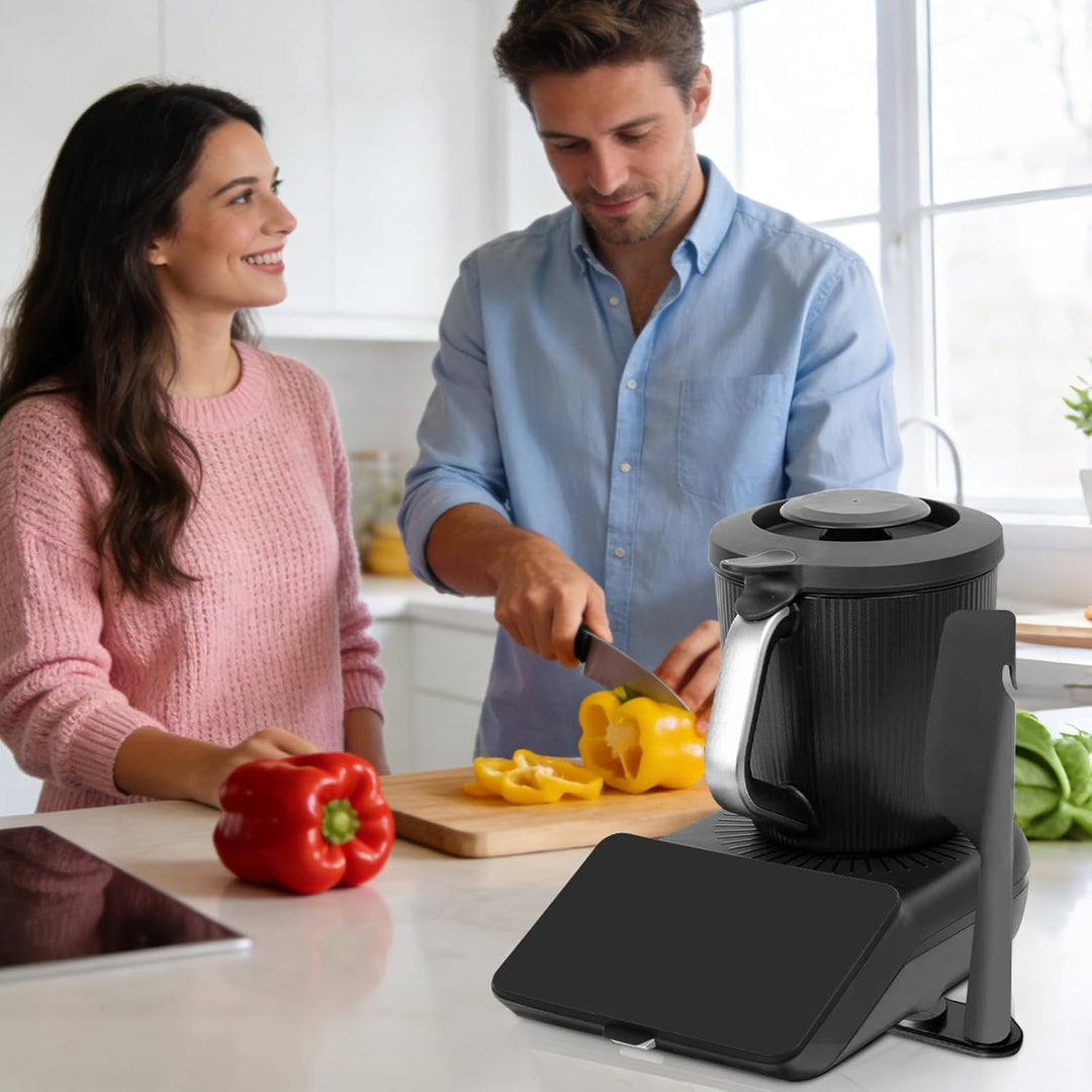 GEEKHOM Gleitbrett für Thermomix TM7 Zubehör Inkl. Brett mit Spatelhalter & Display Abdeckung | Leic