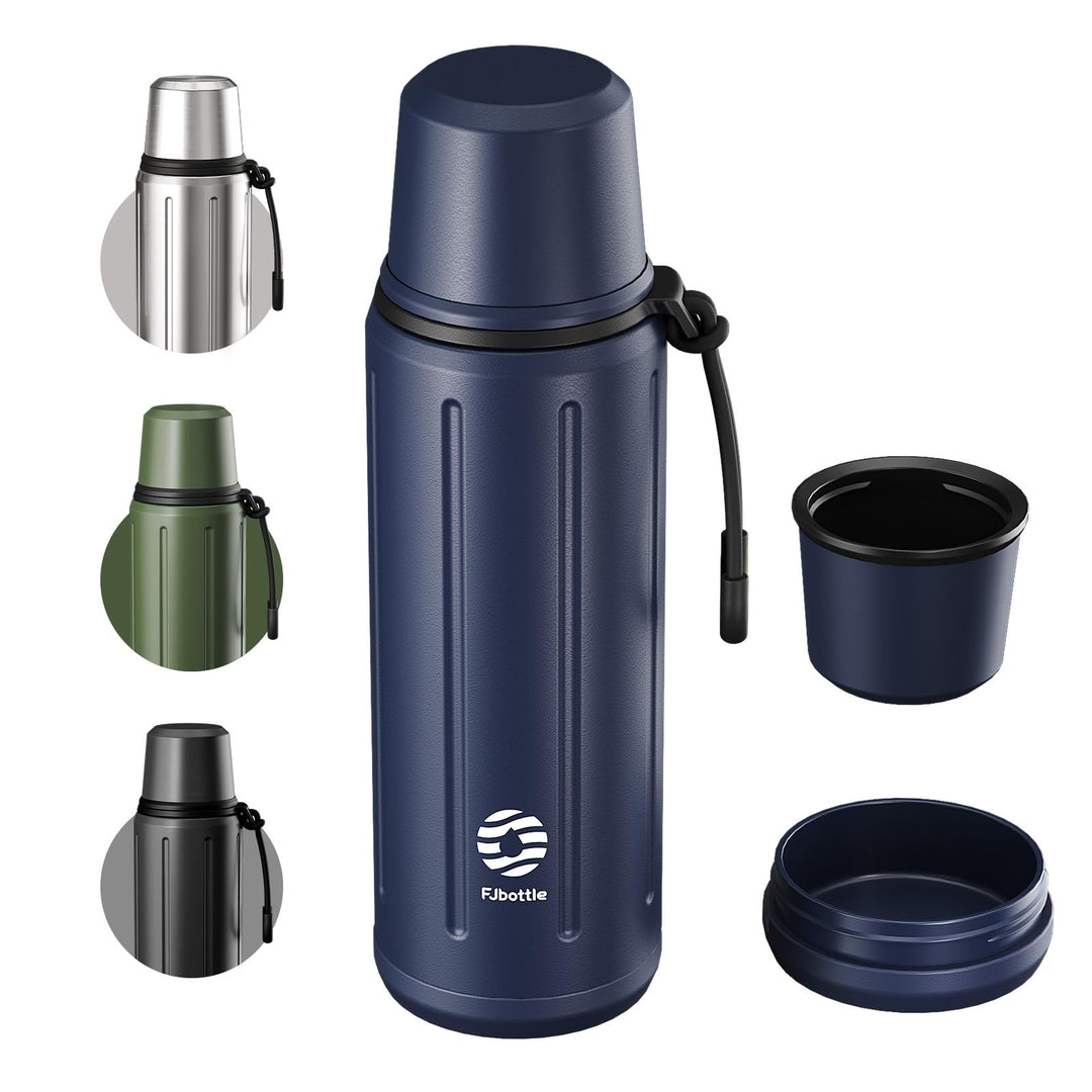 Thermoskanne mit Becher 1l (72 Stunden Kalt & 24 Stunden Heiss) Thermosflasche Kaffee Tee Thermobech