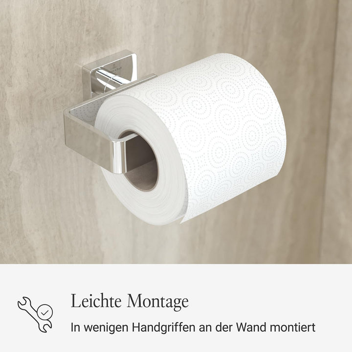 Villeroy &amp; Boch Elements Striking Toilettenpapierhalter ohne Deckel, Klopapierhalter für Wandmontage