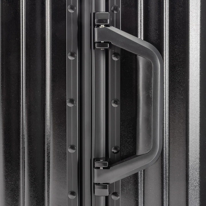 Travelhouse London Koffer Schwarz M-65cm · Alu-Rahmen · Polykarbonat Hartschale · Trolley Reisekoffe