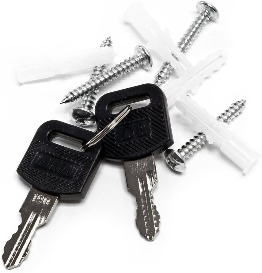 Wiltec Briefkasten V12 weiss 360 x 115 x 320 mm, Wandbriefkasten mit Schloss, Sichtfenstern und Name