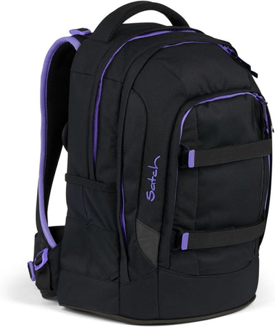 satch Pack Schulrucksack Set 2.tlg inkl. Schlamperbox Purple Phantom