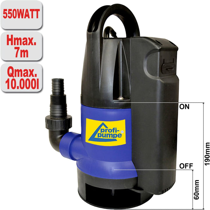 Schmutzwasserpumpe Tauchpumpe Dirt-Star-Extra-SS 550 als Gartenpumpe zum Bewässern und als Kellerpum