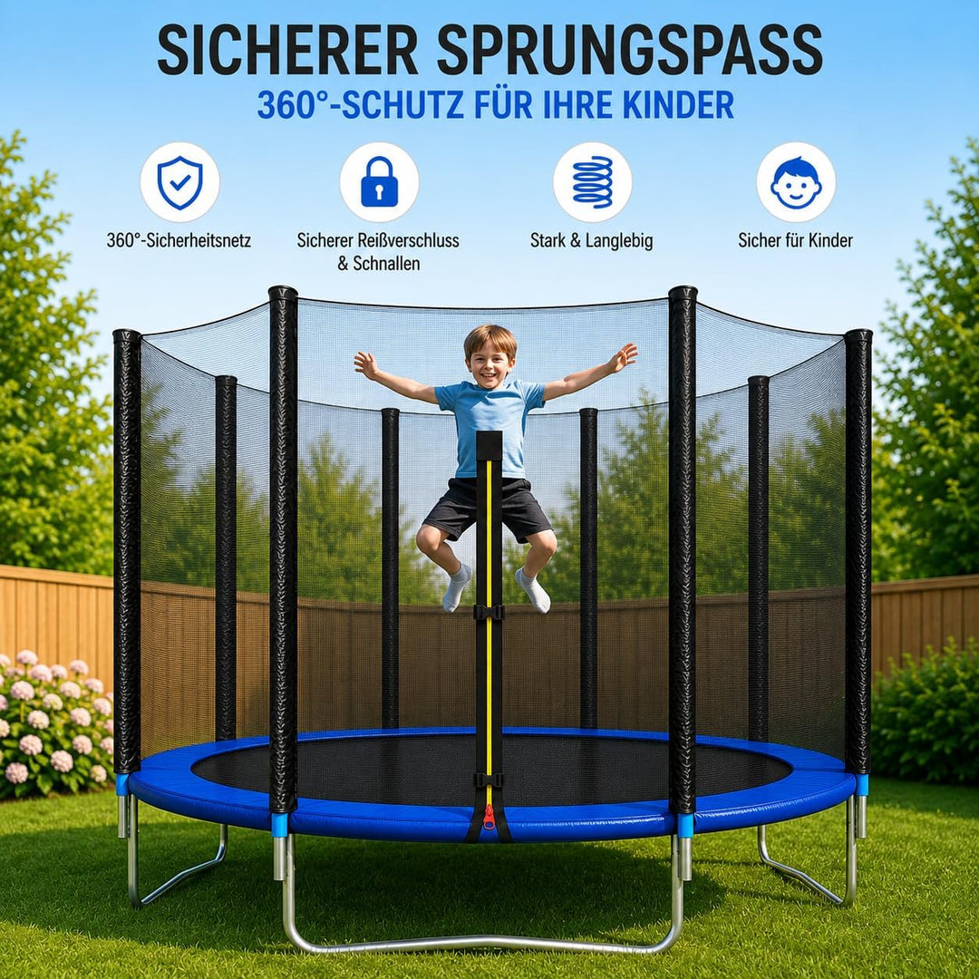 4myBaby Trampolin Ersatznetz Sicherheitsnetz Trampolinersatznetz Ø 244 305 366 cm 305 cm, 305 cm