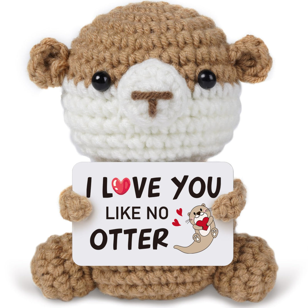 Geschenke für Frauen Männer, Partner Geschenk - Pocket Hug Positive Otter Ich Liebe Dich Geschenke,