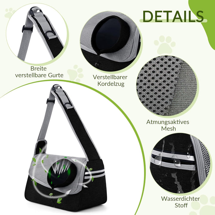 ALLSOPETS Hundetasche Tragetuch Hund Schultertasche Katzentragetasche Haustiere Tasche für Katzen un