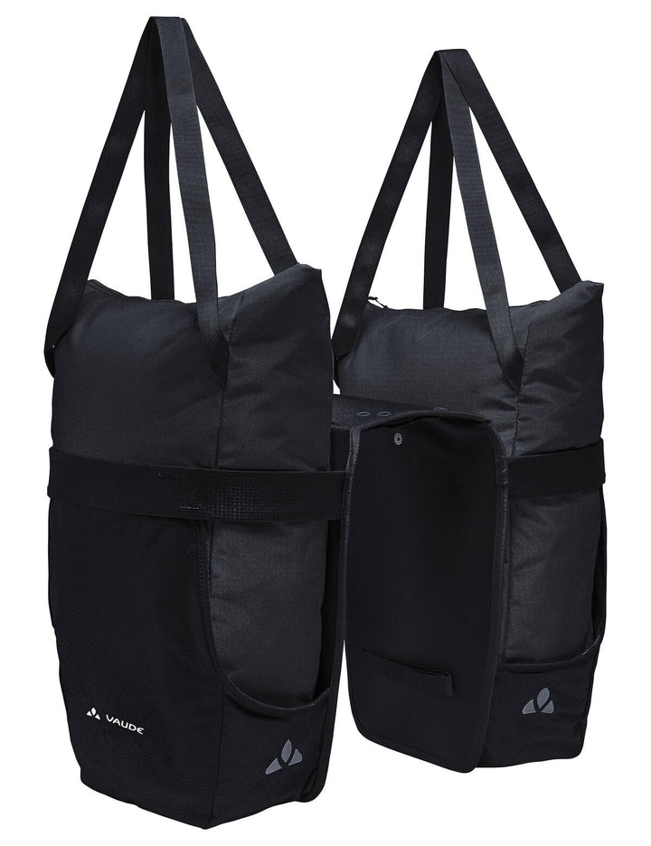 VAUDE Fahrrad 2in1 Hinterradtasche und Einkaufstasche TwinShopper, abnehmbare Einkaufstaschen, 44 Li
