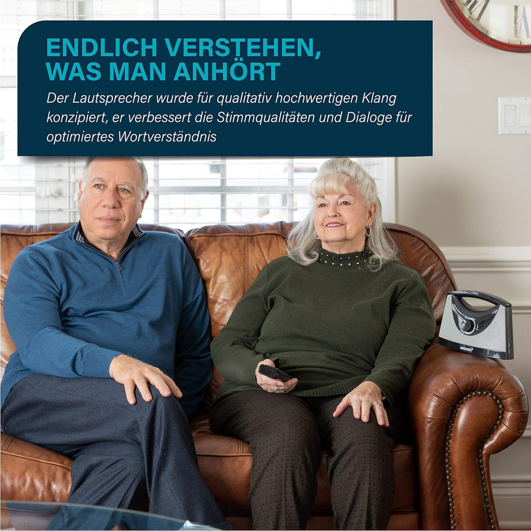 SEREONIC Tragbare Kabellose TV Lautsprecher für Smart TV – Idealer Lautsprecher für Fernseher ohne D