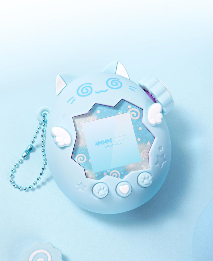 GeekShare Silikon-Hülle Kompatibel mit Tamagotchi Paradise, Weiche Schutzhülle, Button Caps, Perlenk