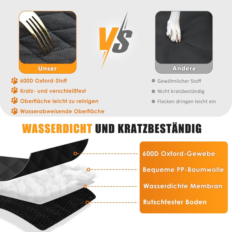 CALIYO Kofferraumschutz Hund, Wasserdicht Hundedecke Auto, Kofferraum schutzmatte Hund, Kombi, Van &
