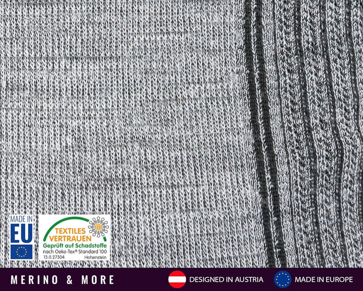Merino & More Merino Unterhose Damen - Funktionsunterwäsche Merinowolle - 3/4 lang M Hellgrau, M Hel