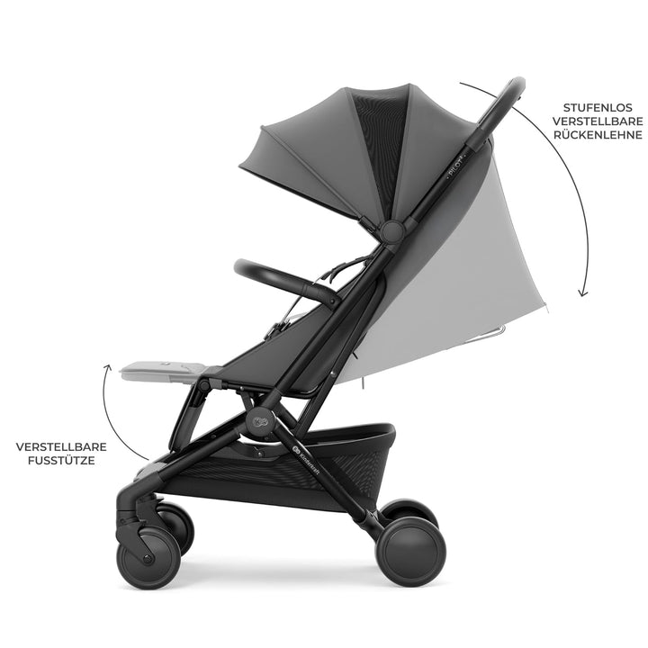 Kinderkraft PILOT 2 Kinderwagen, Liegebuggy, Sportwagen, Innovatives Klappsystem, Kleine Masse nach