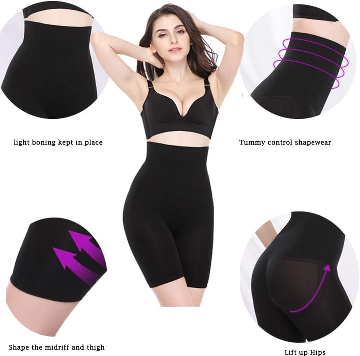 ANGOOL Contenitive Thong Shapewear Hohe Taille, Formende Unterwäsche für Damen