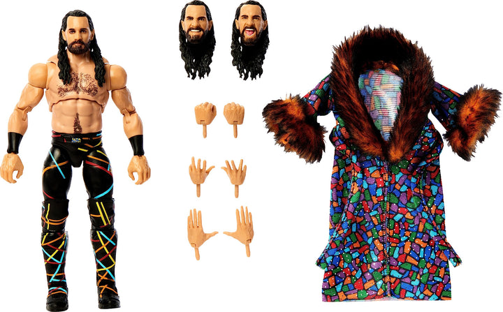 Mattel WWE Seth Rollins Ultimate Edition Actionfigur mit austauschbarem Zubehör, Artikulation und le
