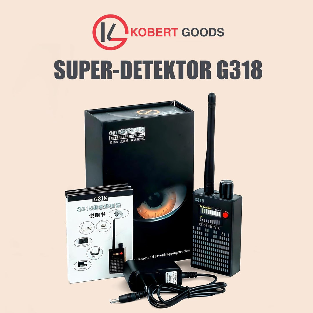Super-Detektor G318, Kamera- und Wanzen Detektor, Suchgerät zum Aufspüren von GPS Sendern, versteckt