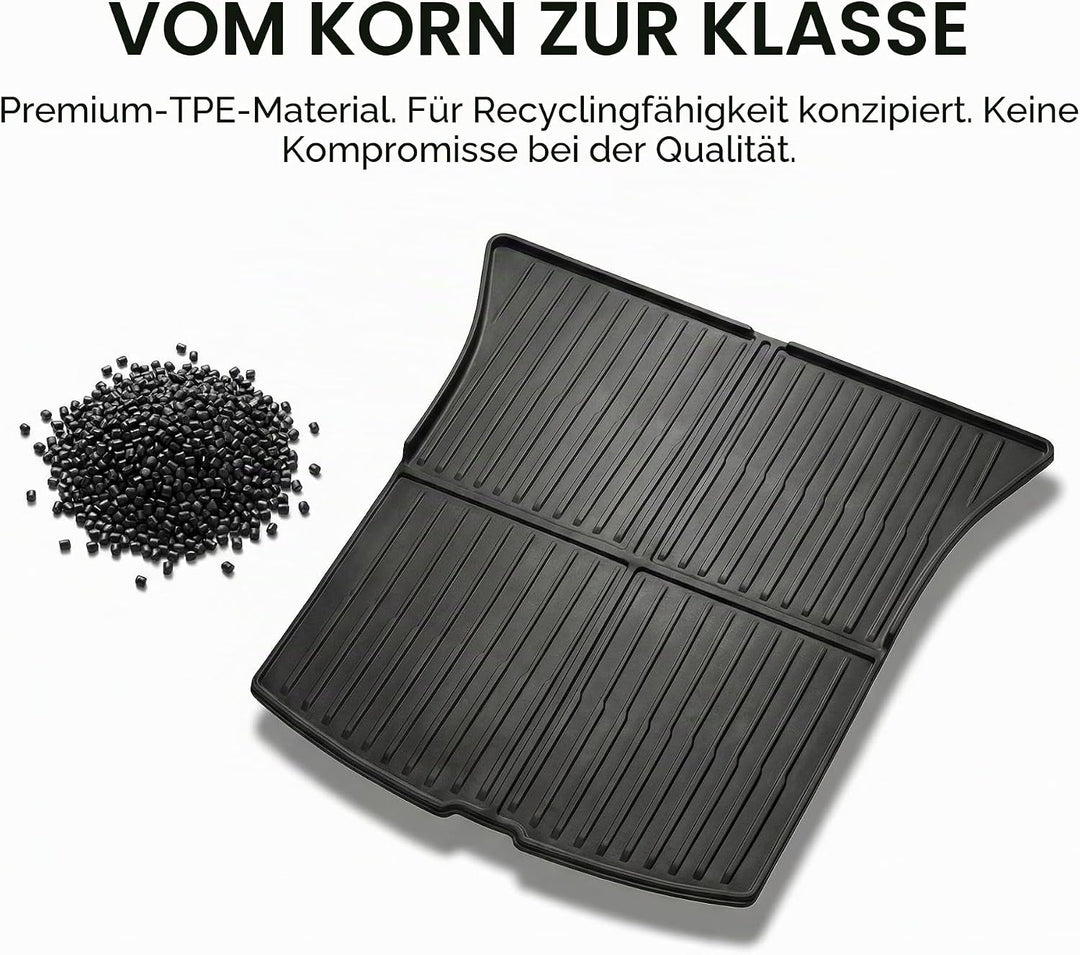 Kofferraumwanne für Tesla Model Y 2020-2026 (inkl. Juniper) - TPE Allwetter Kofferraummatte, rutschf