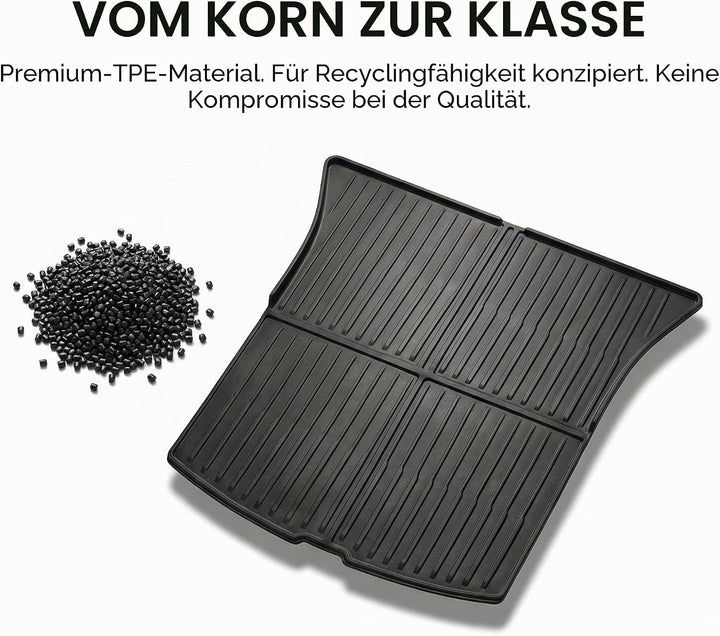 Kofferraumwanne für Tesla Model Y 2020-2026 (inkl. Juniper) - TPE Allwetter Kofferraummatte, rutschf