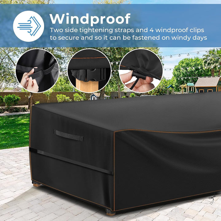GARPROVM Abdeckung für Gartenmöbel, Abdeckplane Gartenmöbel Schutzhülle für Gartenmöbel Wasserdicht