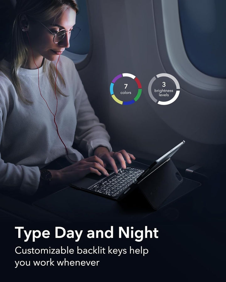 ESR Ascend Tastatur Hülle, iPad Tastatur kompatibel mit iPad Pro 11 (2022/2021/2020/2018), iPad Air