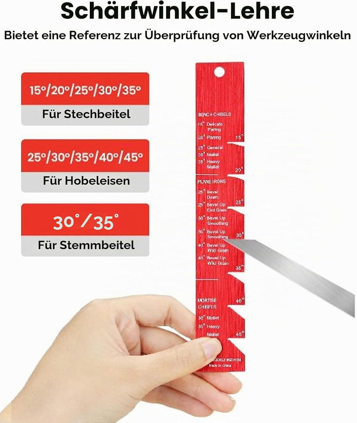 Verbesserte Schleifführung für Meissel und Hobel, Kit Zum Schärfen von Meisseln, Vorrichtung Zum Sch