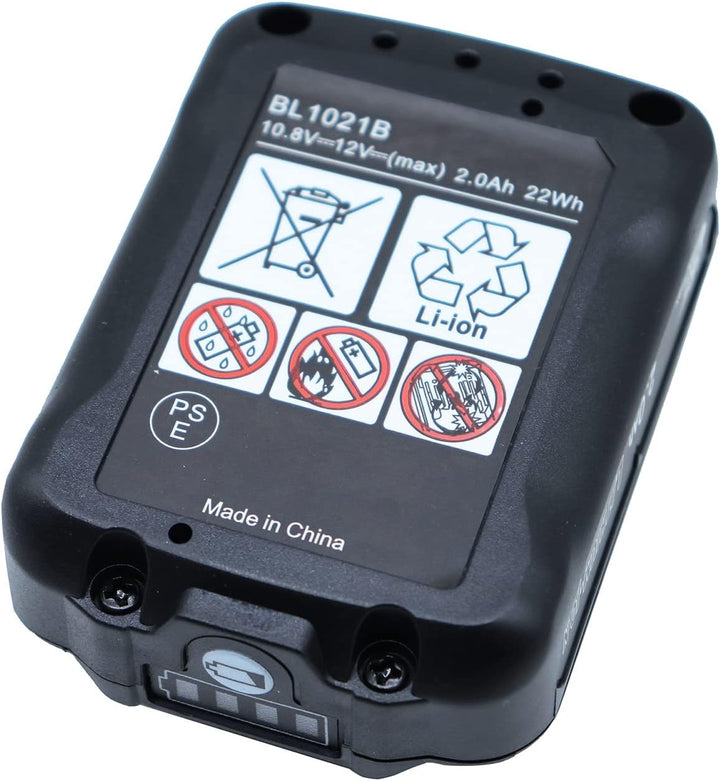 GOLEMON 12V 2,0Ah BL1021B Akku Für Makita BL1040B BL1020B BL1015 BL1016 Bl1041B Tool DF031D DF0331D