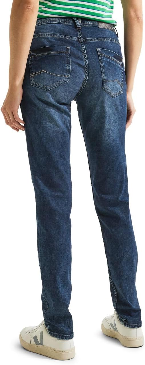 Cecil Damen Jeanshose Loose B376728 26W / 34L Authentic Mid Blue Wash, 26W / 34L Authentic Mid Blue