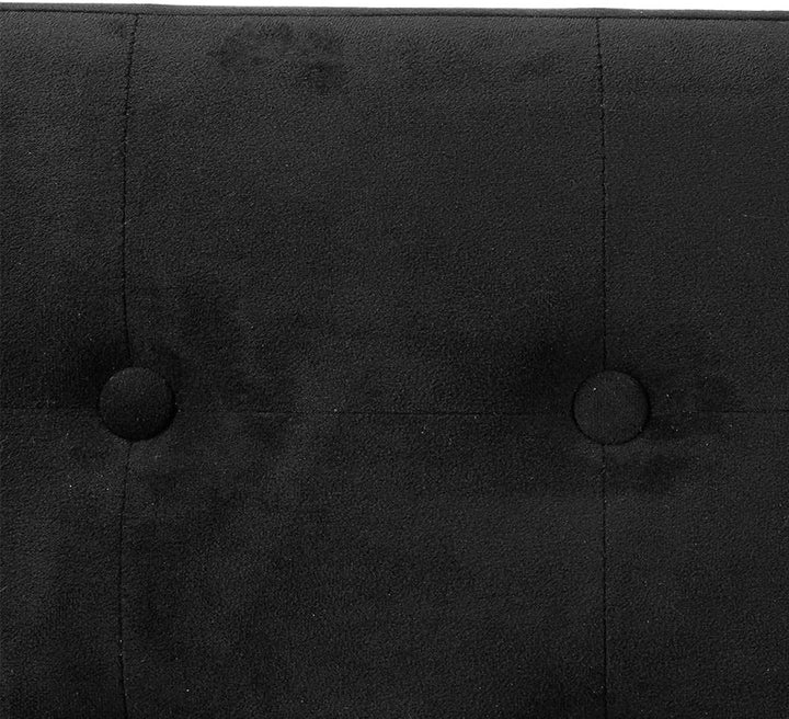 Klappbarer Doppelhocker Lysandre schwarz mit Samteffekt - Schwarz - Atmosphera créateur d'intérieur,