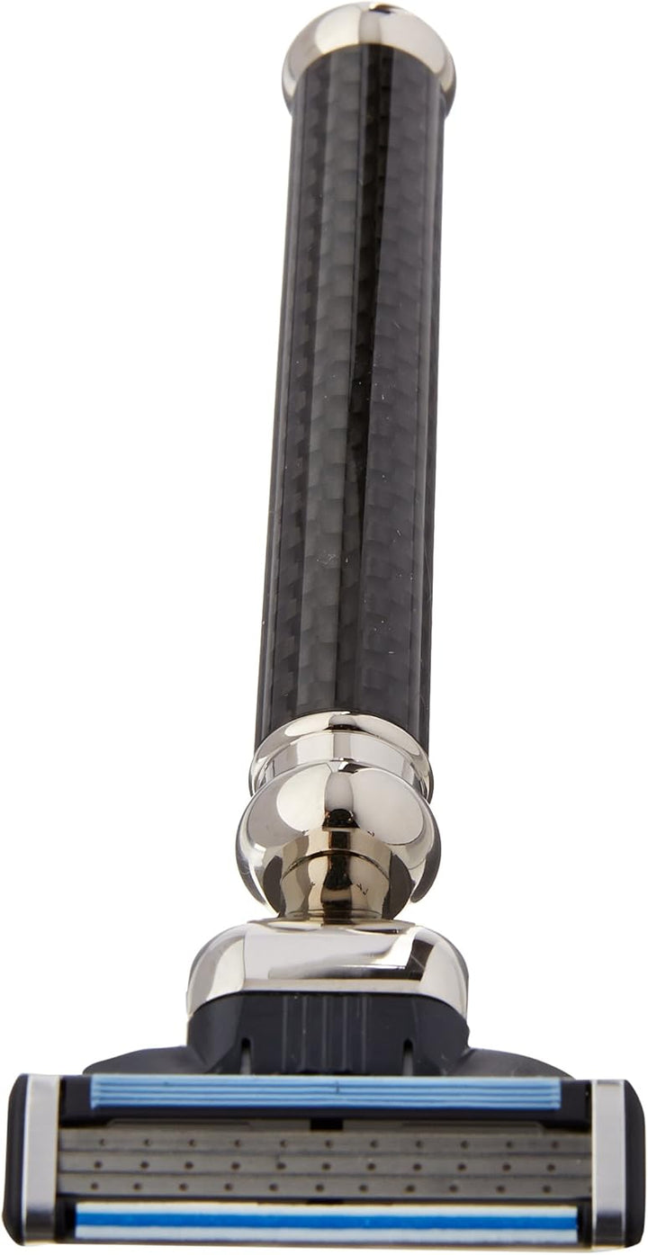 Golddachs Rasierset in Carbon-Optik 3-teilig