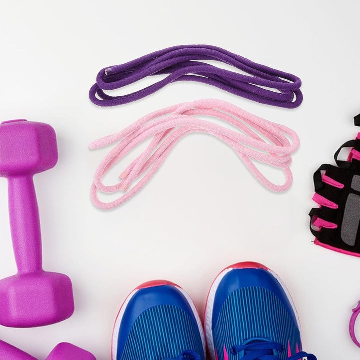 Turnseil aus Weicher Baumwolle, 2 Stück, 3 Meter, Rosa | Anfänger, Heimtraining und Rhythmische Spor