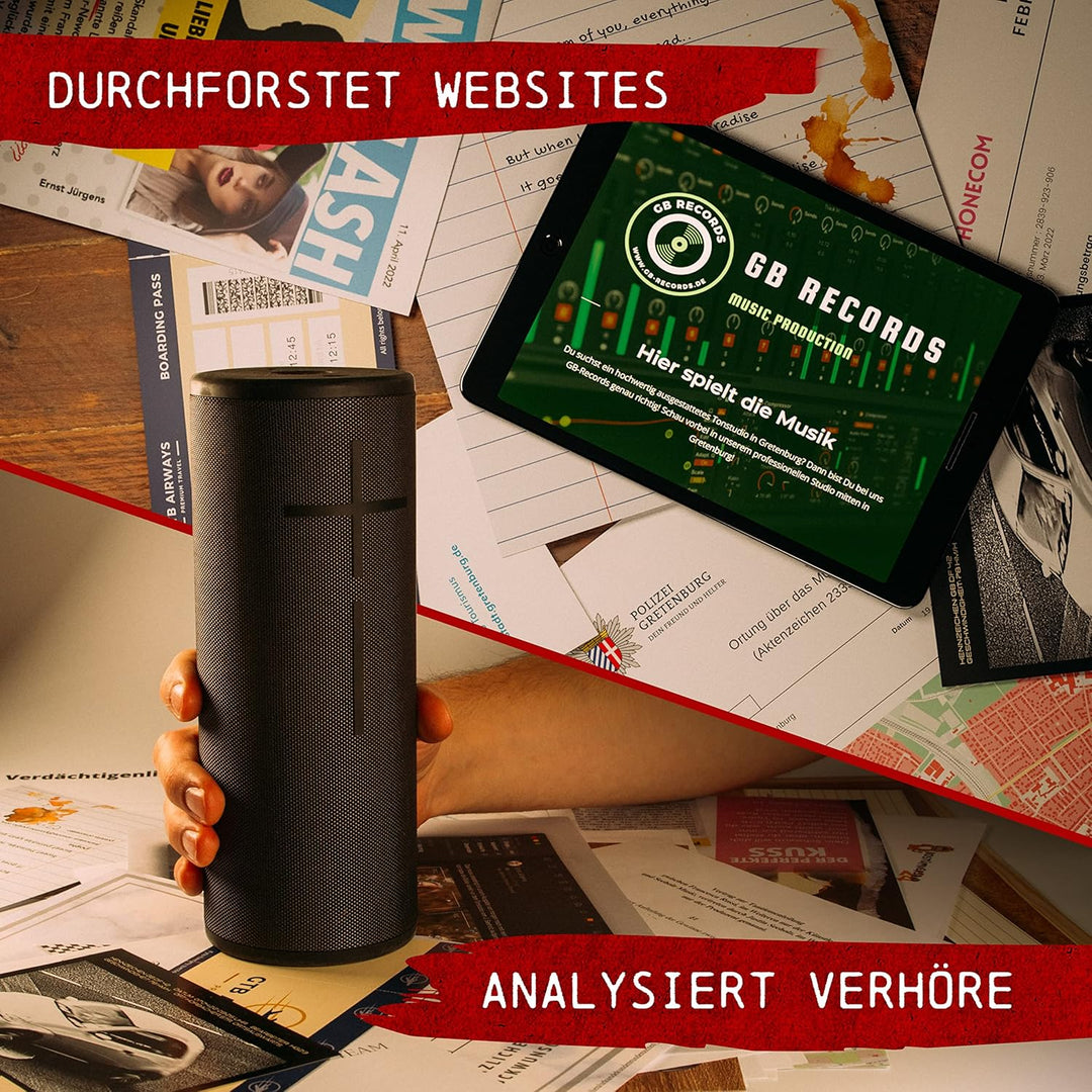 Krimispiel: Tatort Tonstudio I Cold Case Fallakte I Krimispiele für Erwachsene für 1-6 Personen I Mo