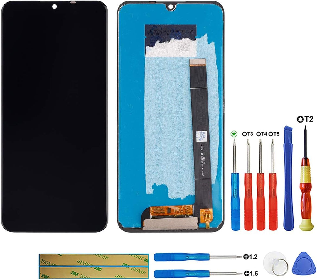 swark LCD Display Kompatibel mit Wiko View3 Pro（Schwarz ohne Rahmen LCD Display Touchscreen Bildschi