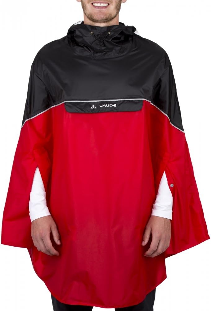 VAUDE Covero Poncho II S red/black, S red/black
