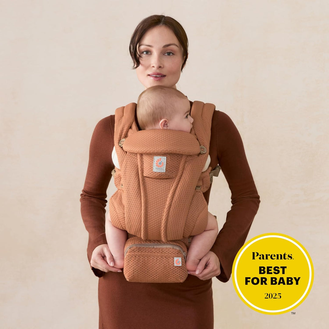 Ergobaby Omni Deluxe All-in-One Babytrage für Neugeborene ab Geburt bis 20kg, Ergonomische 4-Positio