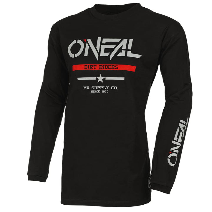 O'NEAL Herren Element Squadron Baumwolljersey, Schwarz/Weiss, XX-Large