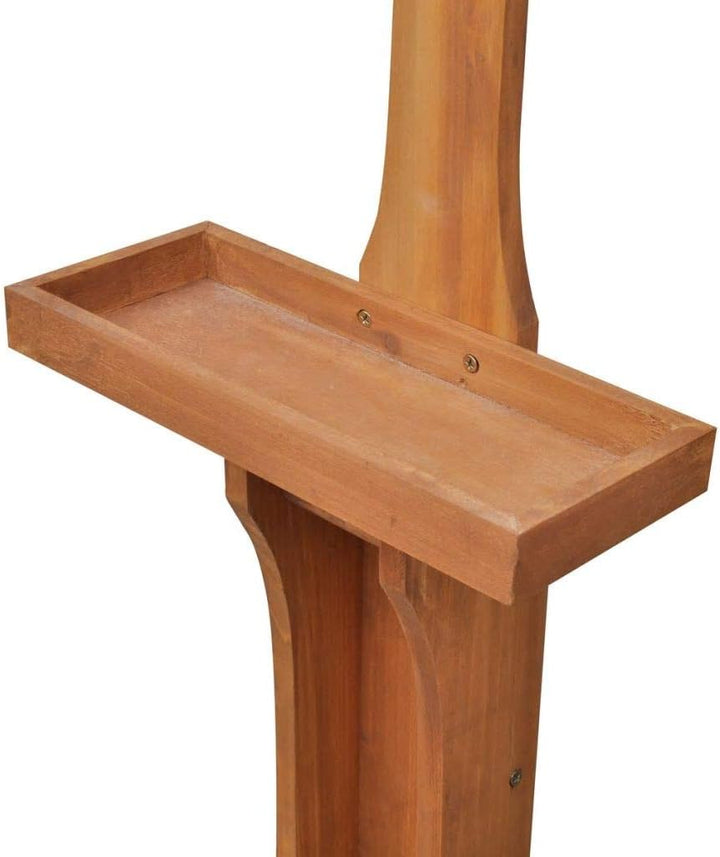 Festnight Gartendusche Holz Gartendusche Aussendusche Garten Edelstah Aussendusche Duschkopf 221 cm