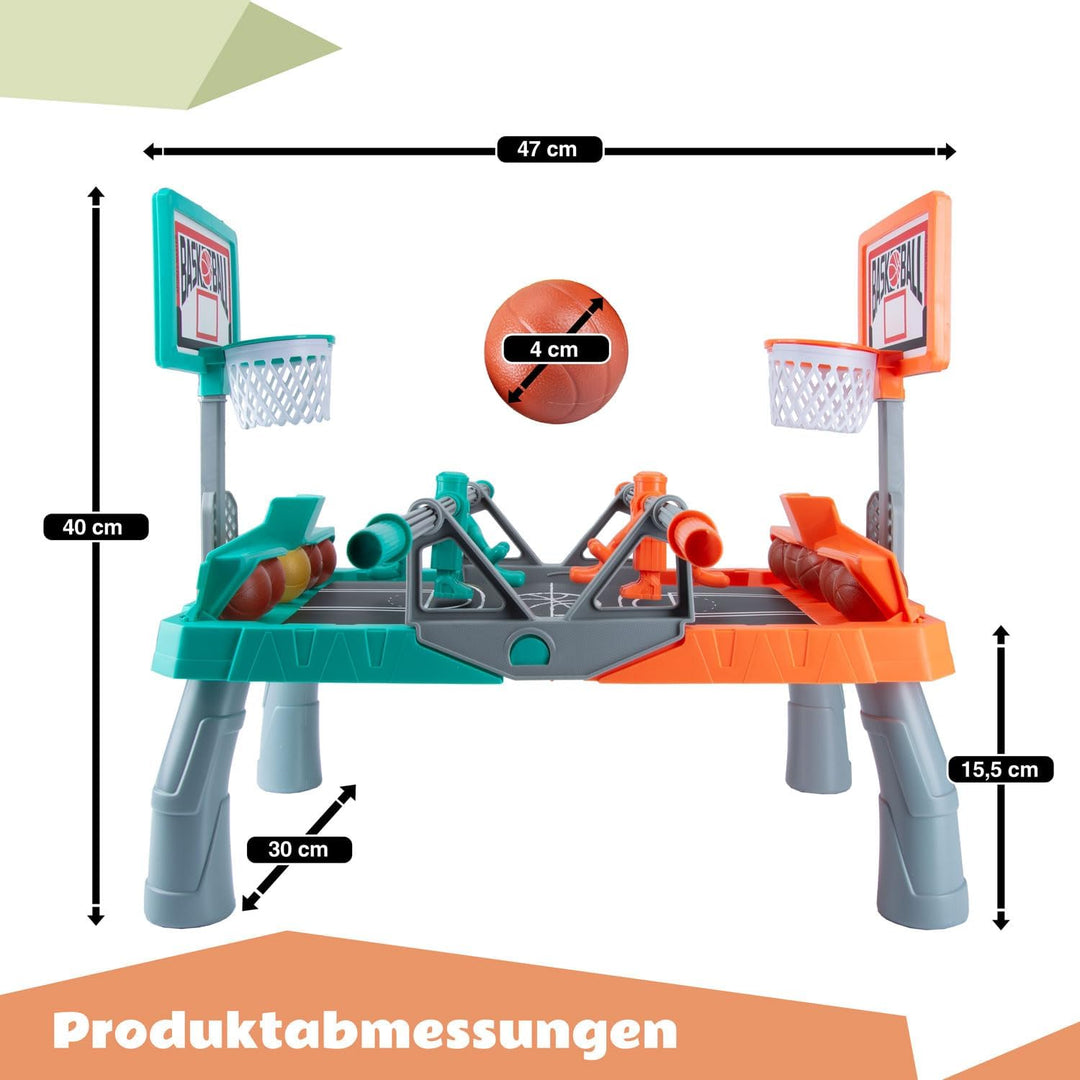 GOODS+GADGETS All Kids United® Shoot Basketball Tischspiel Kicker-Wurfspiel; Greifen & Körbe Werfen
