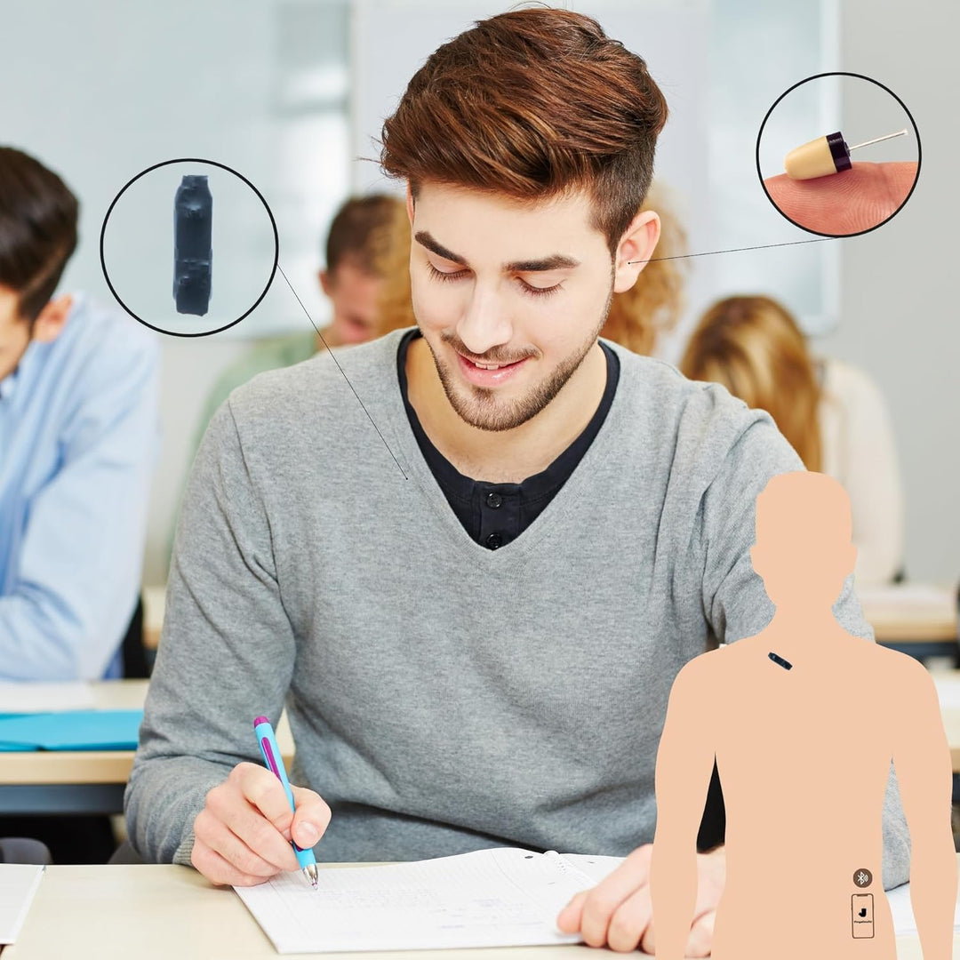PingaOculto SpionageKopfhörer Bluetooth Prüfung Mini VIP Pro Unsichtbare für Handy Mikrofon Kabellos