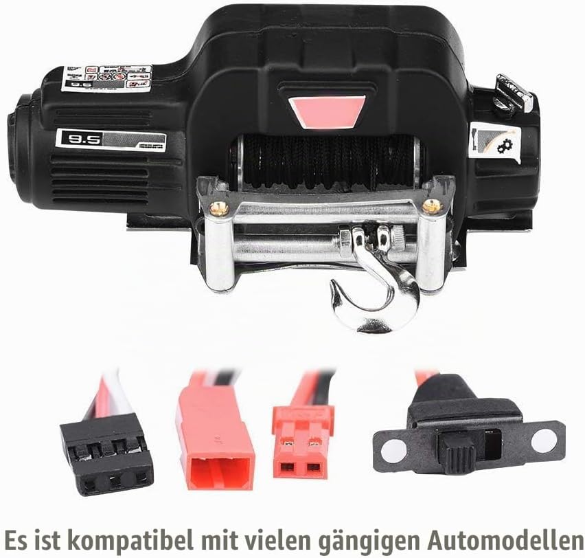 Tbest RC Auto Winde, 1/10 Automatische Crawler Winch Wired Winch Control System Set Simulierte Winsc