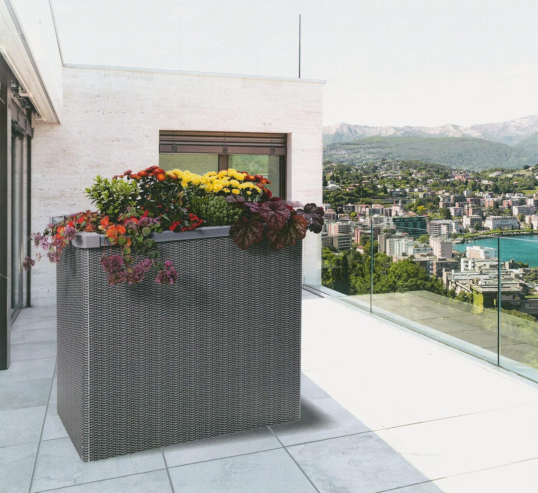 Juwel Balkon- und Terassen-Hochbeet Easy Garden (Birke Hell, Faltbeet schnell aufgebaut, Pflanzenbee