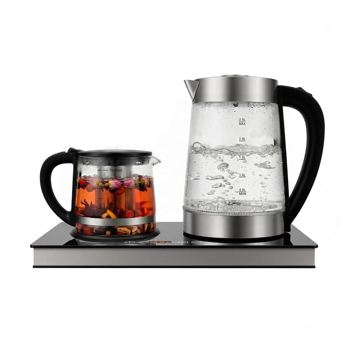 Wasserkocher Glas mit Temperatureinstellung - 2,5L (1000ml) – Zwei Glaswasserkocher - einstellbare T