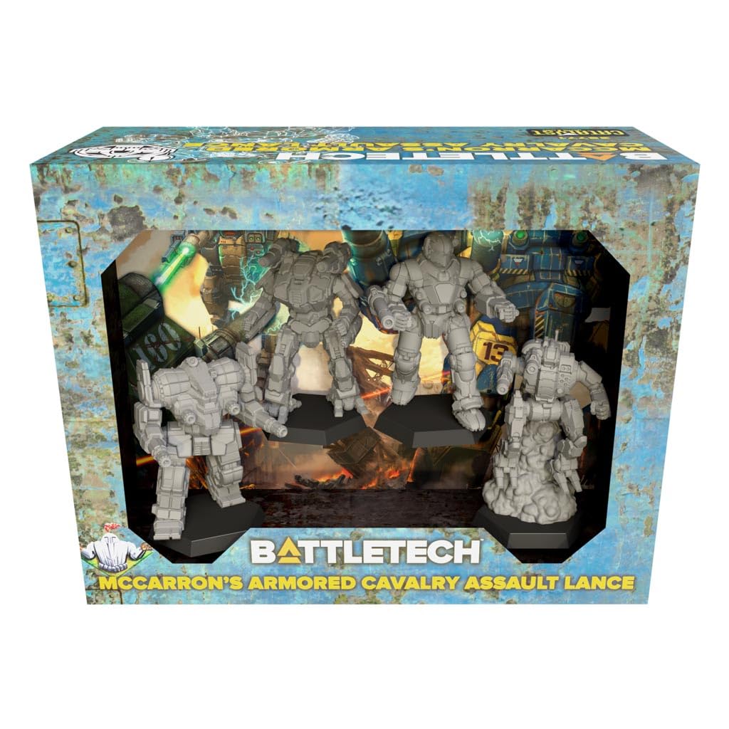 BattleTech | Miniatures | McCarrons Armored Cavalry Assault Lance | Expansion | Miniature Game | Cat